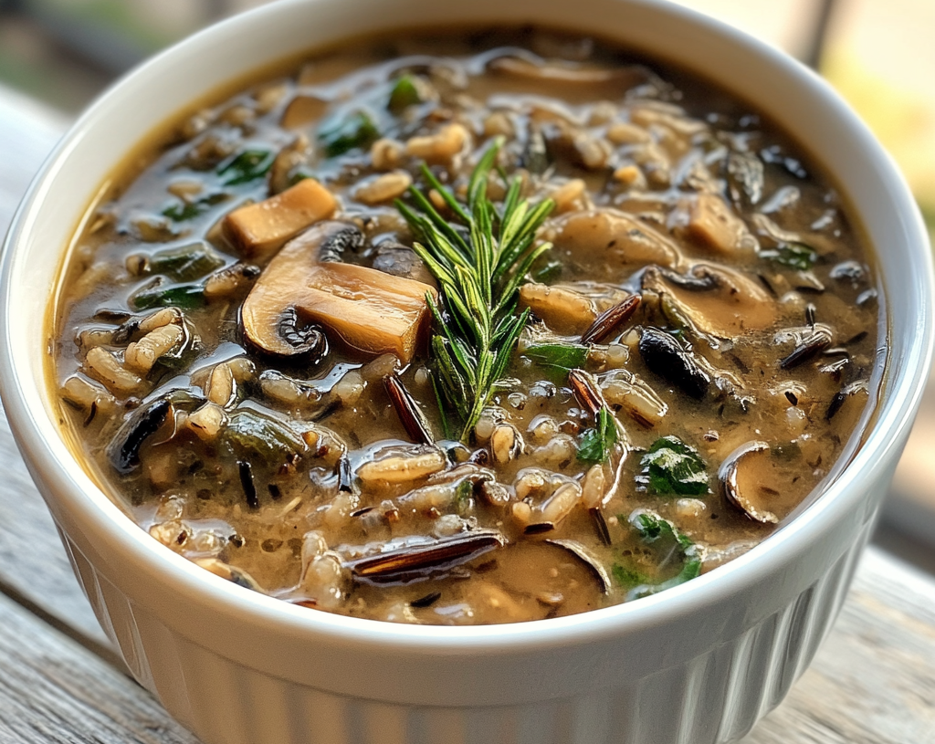 Mushroom and Wild Rice Soup