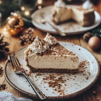 No-Bake Eggnog Pie