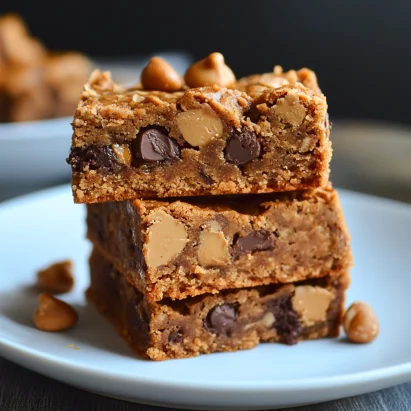 Peanut Butter Blossom Bars