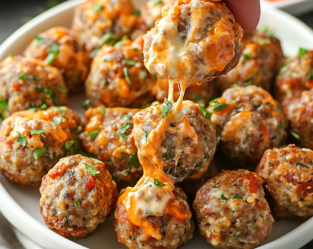 Rotel Cream Cheese Sausage Balls