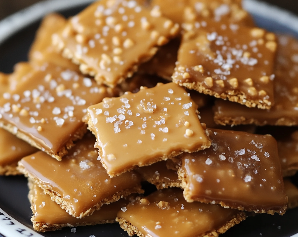 Salted Caramel Cracker Bites