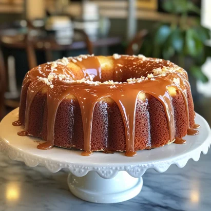 Salted Caramel Kentucky Butter Cake