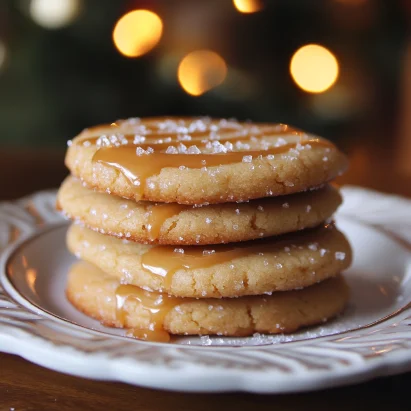 Salted Caramel Sugar Cookies