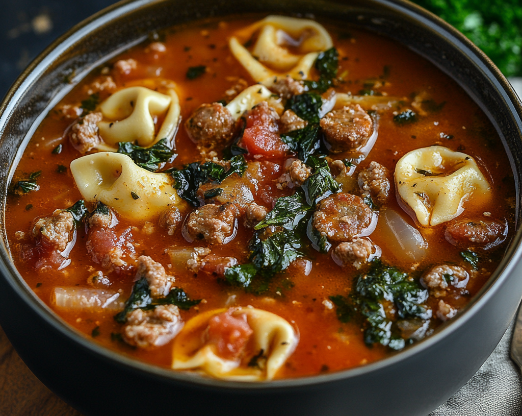 Sausage and Tortellini Soup