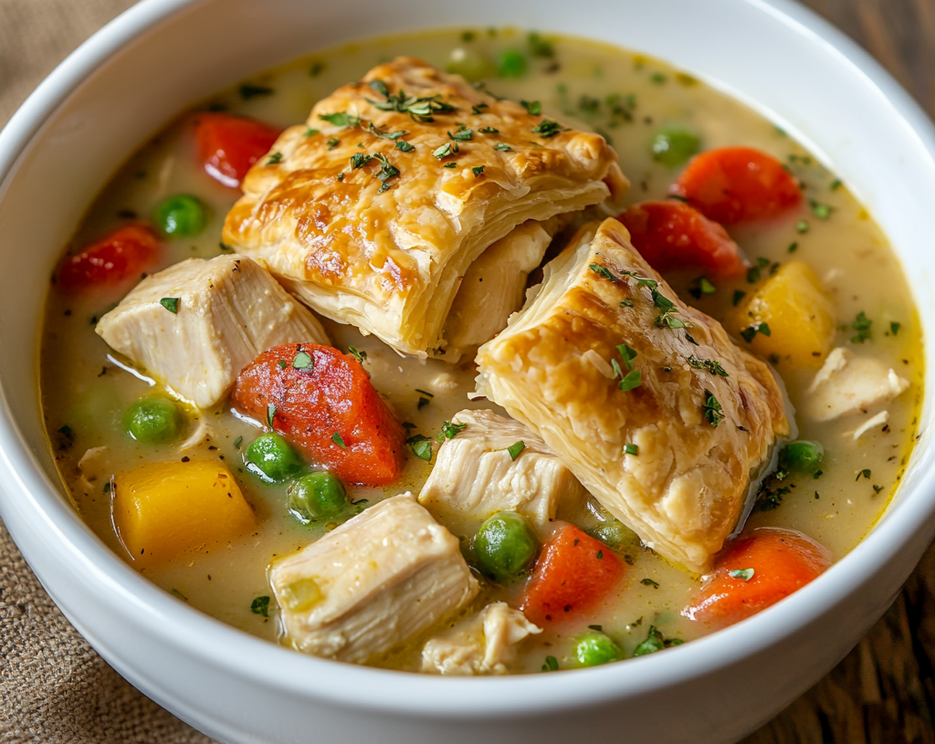 Skinny Chicken Pot Pie Soup