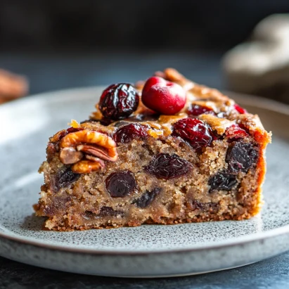 Slow Cooker 4-Ingredient Fruit Cake