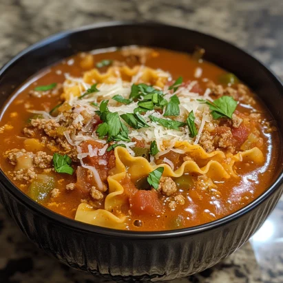 Slow Cooker Lasagna Soup