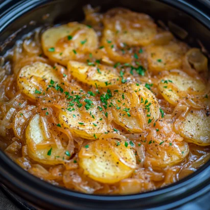 Slow Cooker Lipton Onion Potatoes