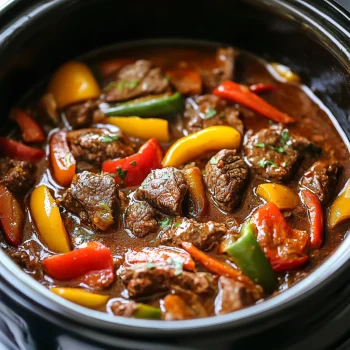 Slow Cooker Pepper Steak