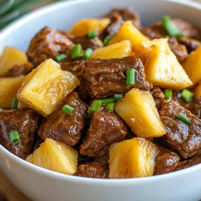 Slow Cooker Pineapple Beef