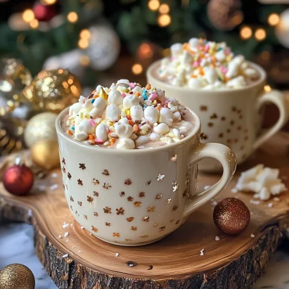 Slow Cooker White Christmas Hot Chocolate