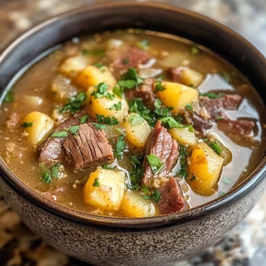 Smoked Brisket Potato Soup