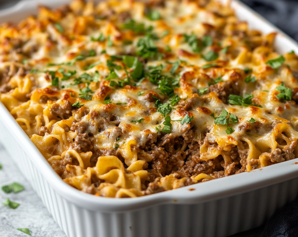 Sour Cream Beef Noodle Casserole