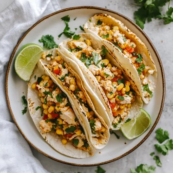 Street Corn Chicken Tacos