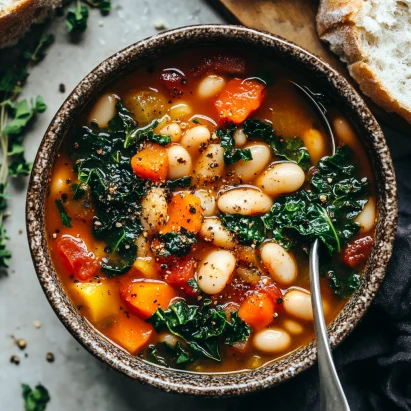 Tuscan White Bean and Kale Soup