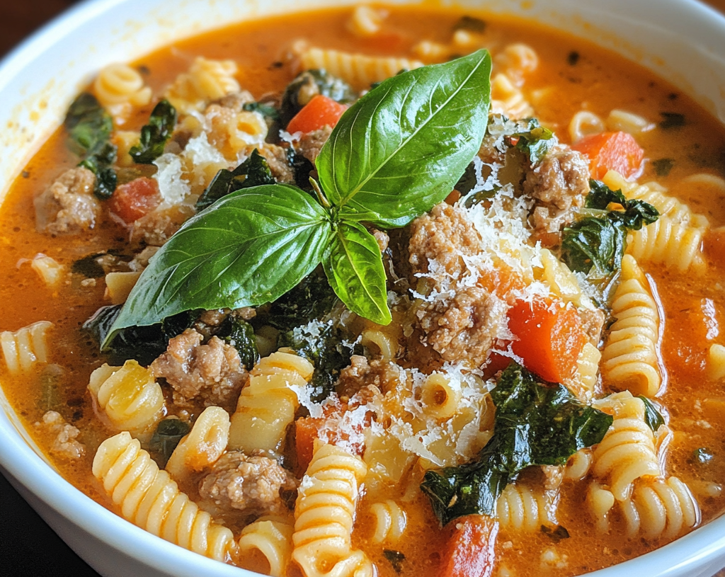 Tuscany Sausage Pastina Soup