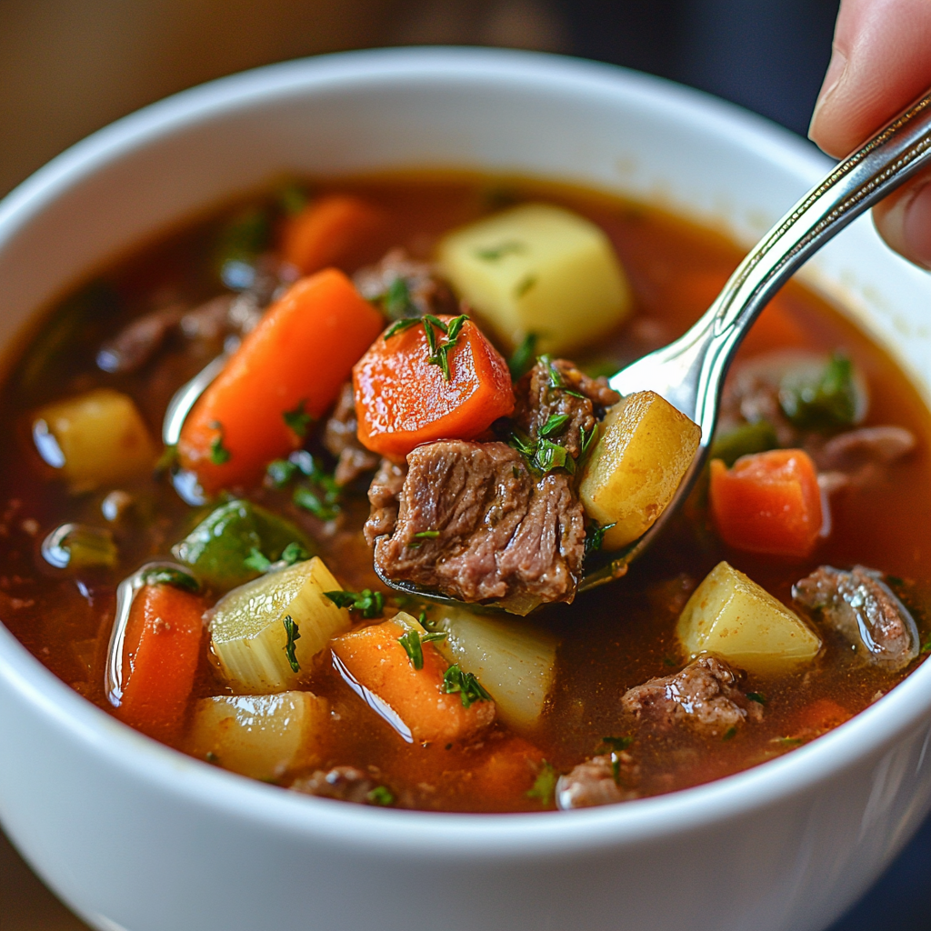 Vegetable Beef Soup is an easy and quick healthy All Recipes keto dinner ideas recipes that you can cook if you like . In Tasty Recipes blog we got the best easy dinner,