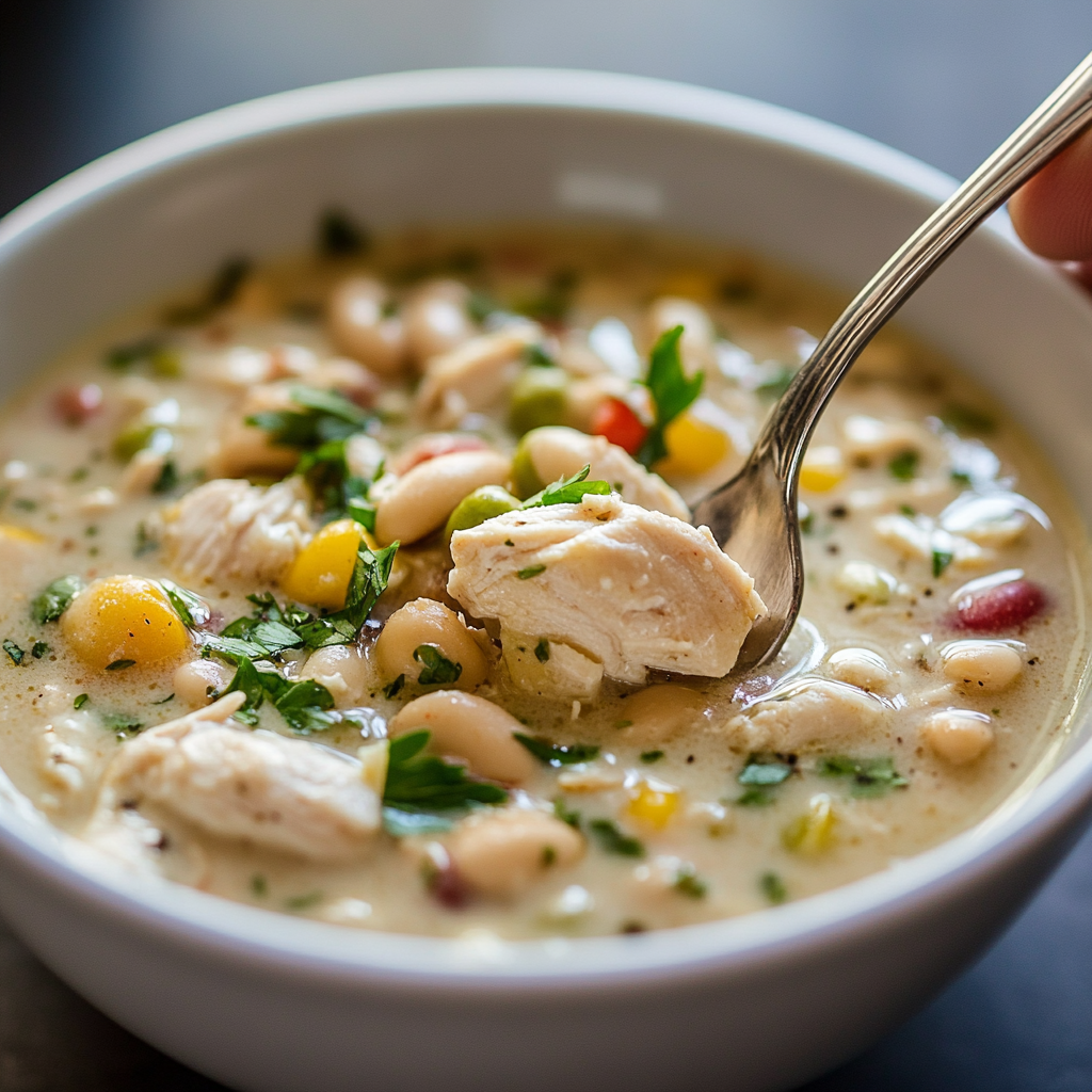 White Chicken Chili is an easy and quick healthy All Recipes keto dinner ideas recipes that you can cook if you like . In Tasty Recipes blog we got the best easy dinner,