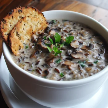 Wild Rice and Mushroom Soup