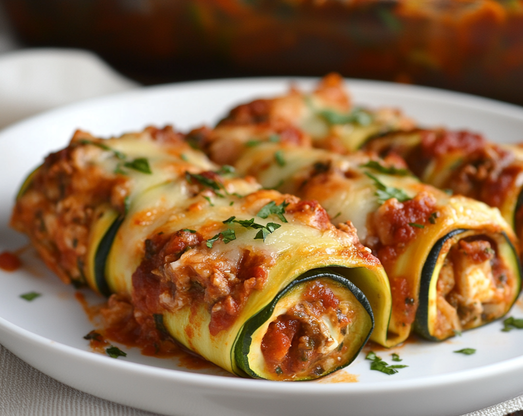 Zucchini Lasagna Roll-Ups