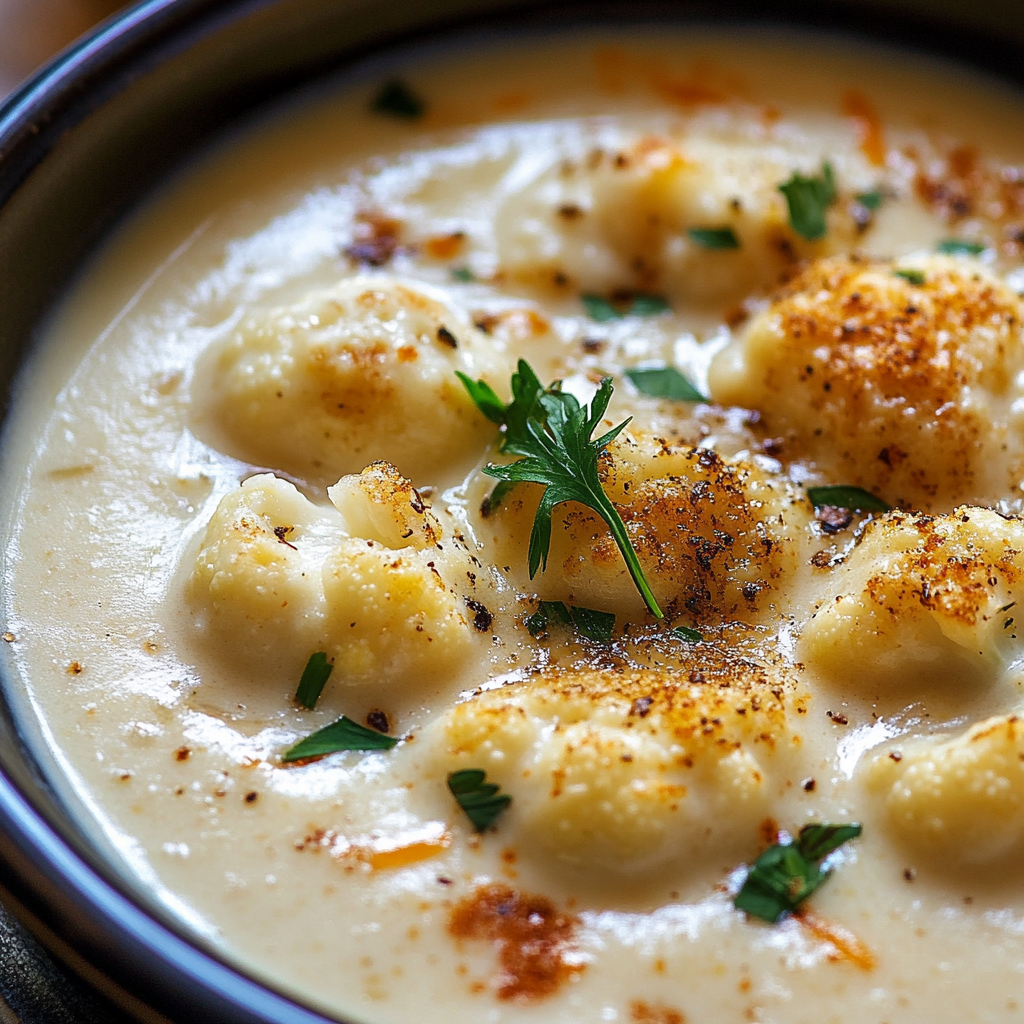Cheddar Cauliflower and Roasted Garlic Soup ss Cheddar Cauliflower and Roasted Garlic Soup is an easy and quick healthy All Recipes keto dinner ideas recipes that you can cook if you like . In Tasty Recipes blog we got the best easy dinner,