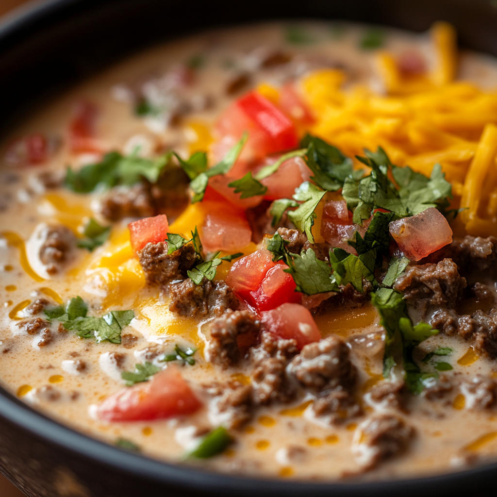 Creamy Beef Taco Soup is an easy and quick healthy All Recipes keto dinner ideas recipes that you can cook if you like . In Tasty Recipes blog we got the best easy dinner,