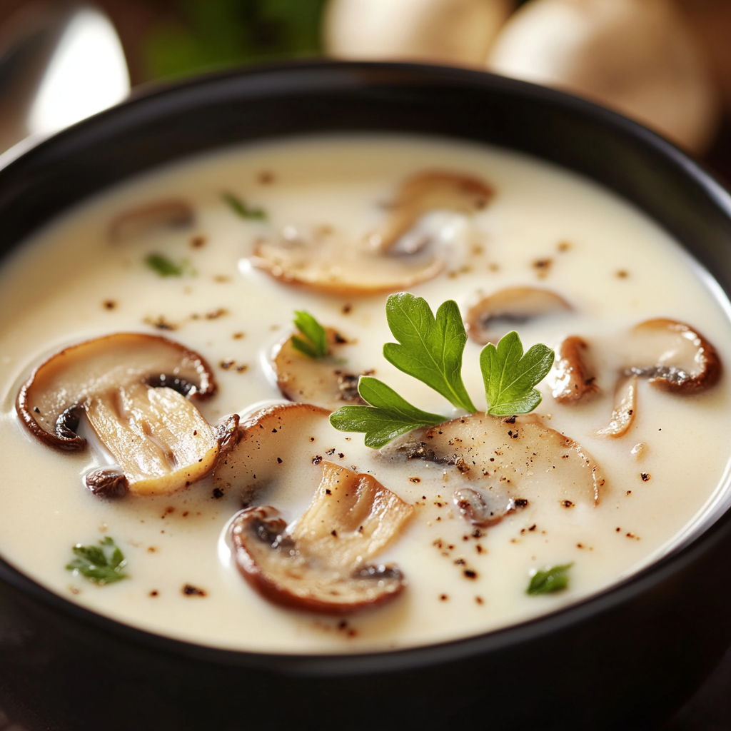 Creamy Mushroom Soup is an easy and quick healthy All Recipes keto dinner ideas recipes that you can cook if you like . In Tasty Recipes blog we got the best easy dinner,