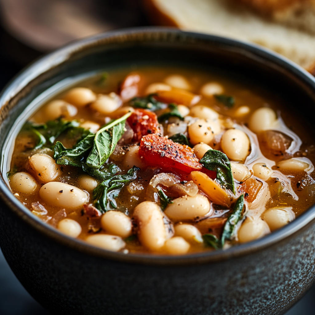 Hearty Tuscan White Bean Soup is an easy and quick healthy All Recipes keto dinner ideas recipes that you can cook if you like . In Tasty Recipes blog we got the best easy dinner,