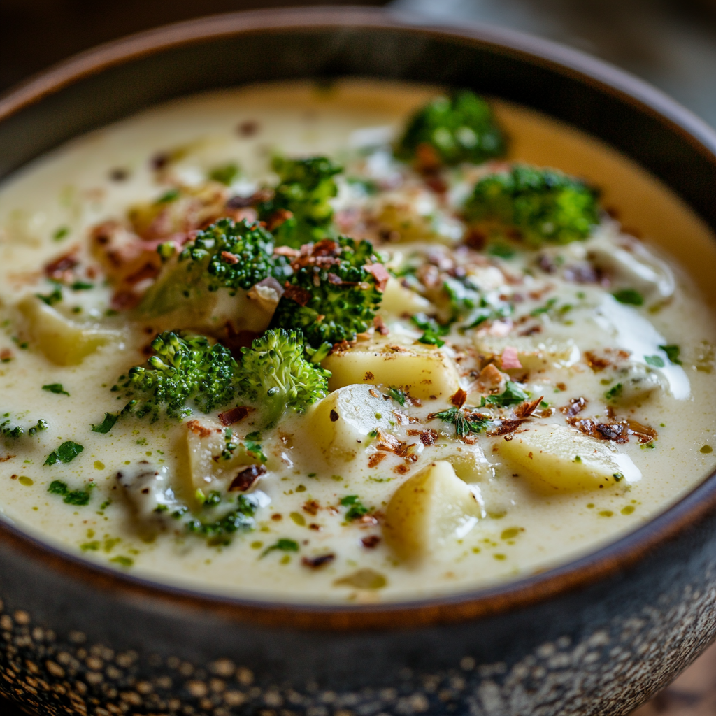 Loaded Broccoli Potato Soup ss Loaded Broccoli Potato Soup is an easy and quick healthy All Recipes keto dinner ideas recipes that you can cook if you like . In Tasty Recipes blog we got the best easy dinner,