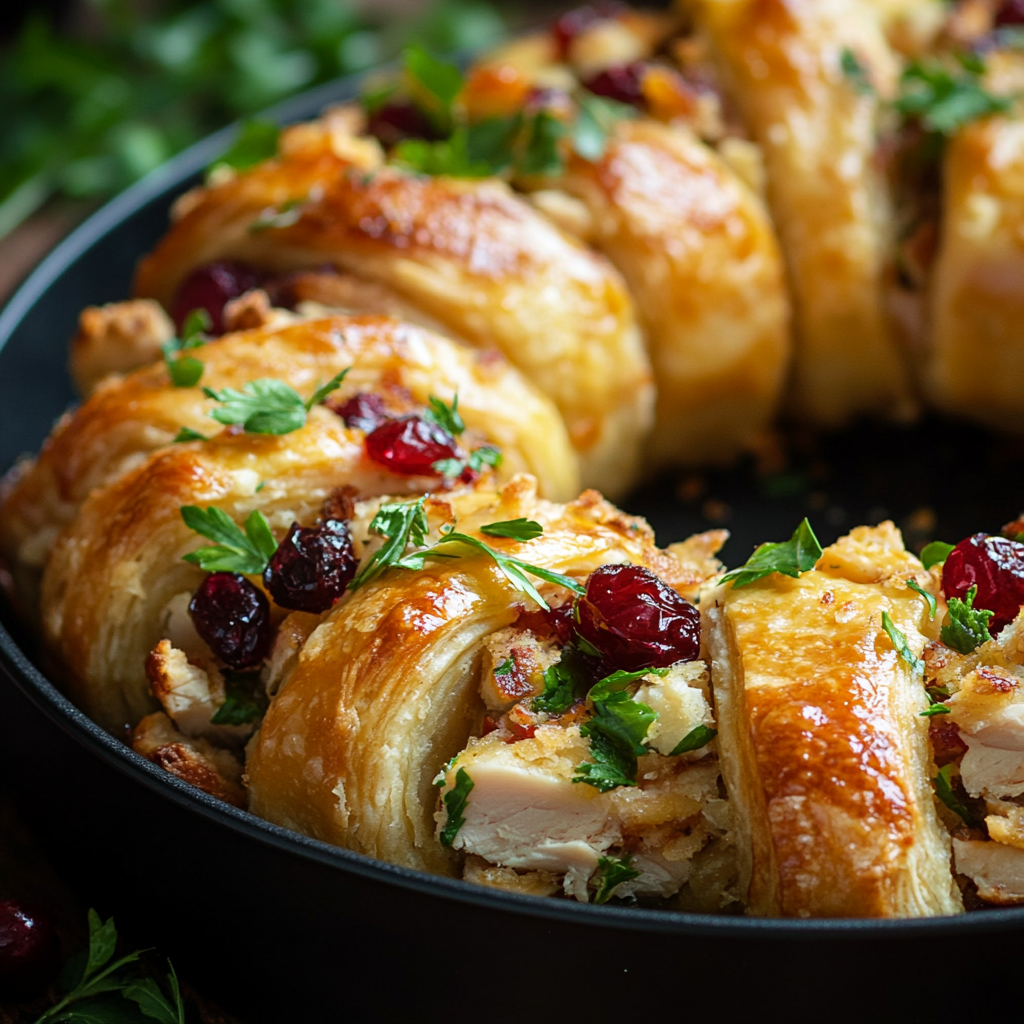 Savory Turkey and Cranberry Crescent Ring is an easy and quick healthy All Recipes keto dinner ideas recipes that you can cook if you like . In Tasty Recipes blog we got the best easy dinner,
