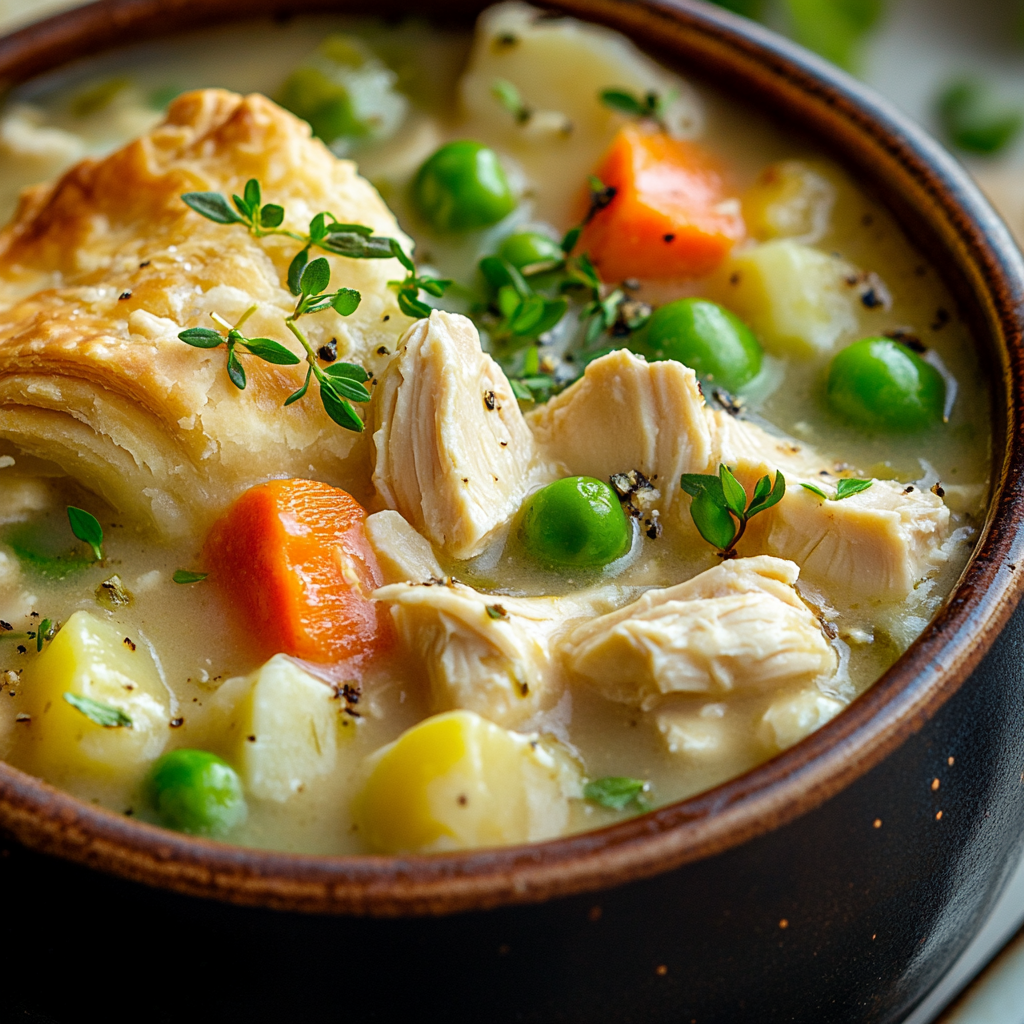 Skinny Chicken Pot Pie Soup is an easy and quick healthy All Recipes keto dinner ideas recipes that you can cook if you like . In Tasty Recipes blog we got the best easy dinner,