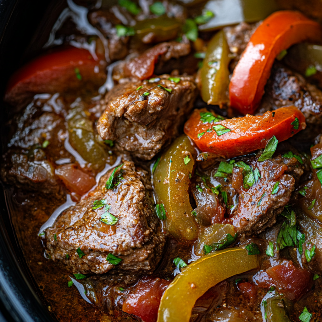 Slow Cooker Pepper Steak ss Slow Cooker Pepper Steak is an easy and quick healthy All Recipes keto dinner ideas recipes that you can cook if you like . In Tasty Recipes blog we got the best easy dinner,