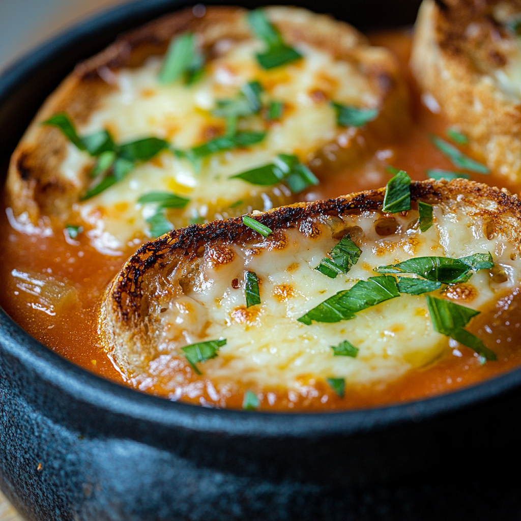 Tomato Soup with Cheese and Onion Toast ss Tomato Soup with Cheese and Onion Toast is an easy and quick healthy All Recipes keto dinner ideas recipes that you can cook if you like . In Tasty Recipes blog we got the best easy dinner,