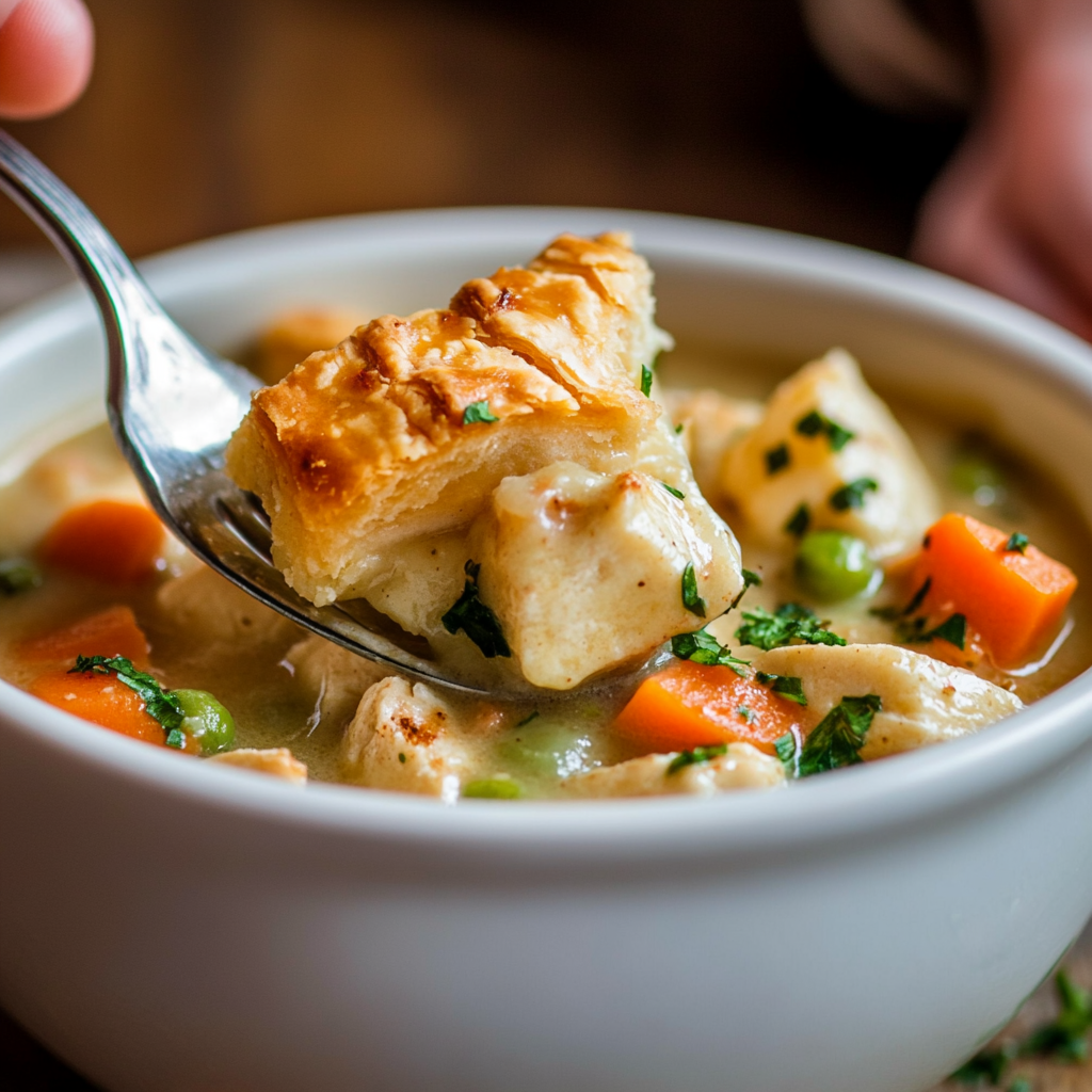 Chicken Pot Pie Soup is an easy and quick healthy All Recipes keto dinner ideas recipes that you can cook if you like . In Tasty Recipes blog we got the best easy dinner,