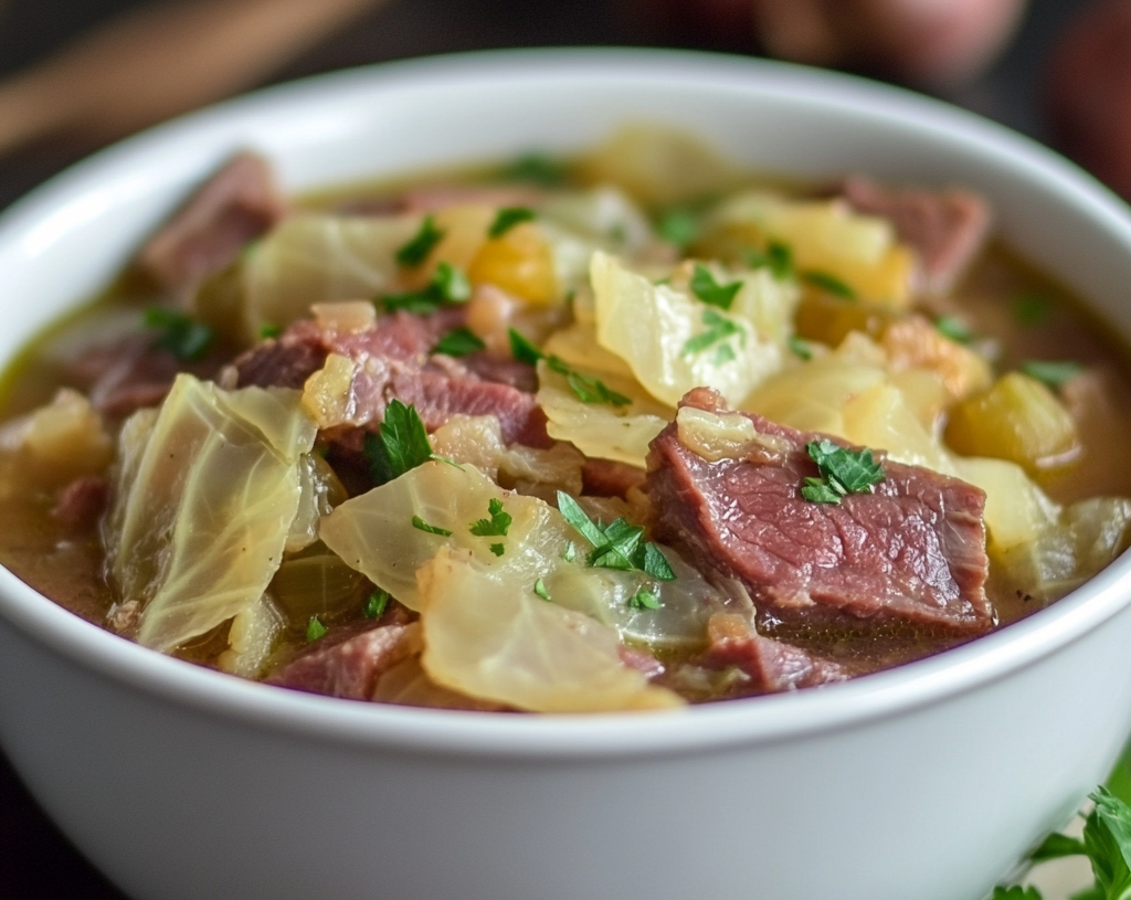 Corned Beef and Cabbage Soup