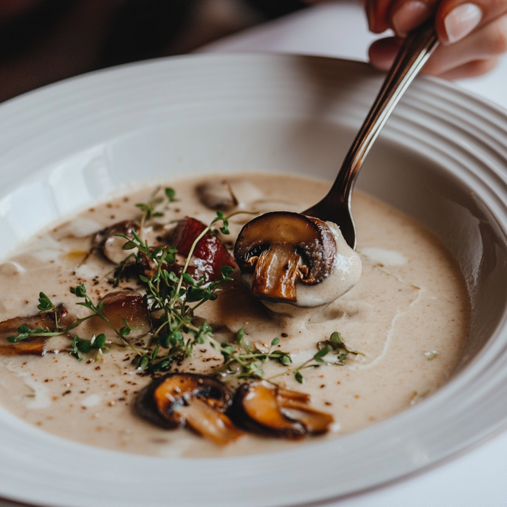Creamy Mushroom Soup is an easy and quick healthy All Recipes keto dinner ideas recipes that you can cook if you like . In Tasty Recipes blog we got the best easy dinner,