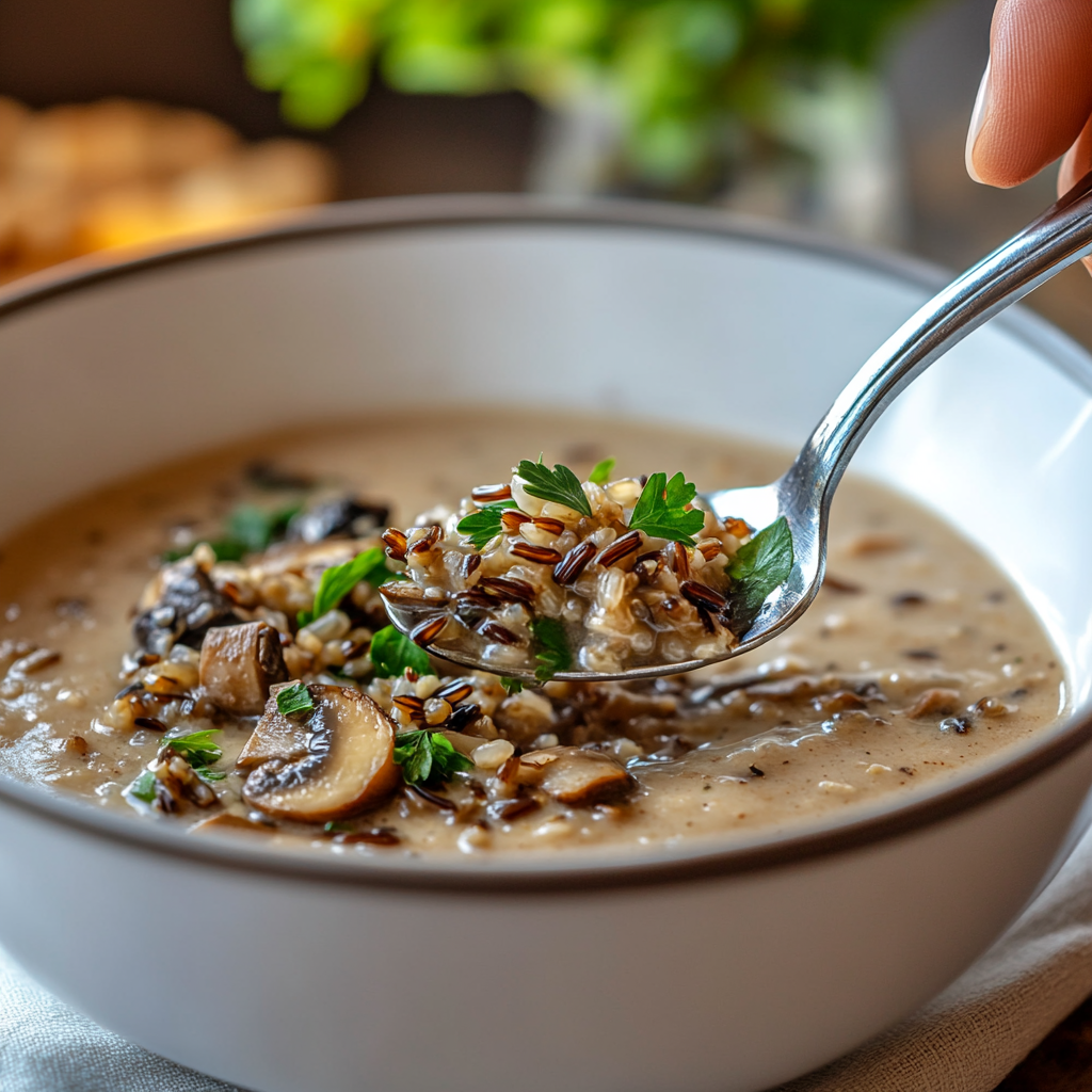 Creamy Mushroom Wild Rice Soup is an easy and quick healthy All Recipes keto dinner ideas recipes that you can cook if you like . In Tasty Recipes blog we got the best easy dinner,