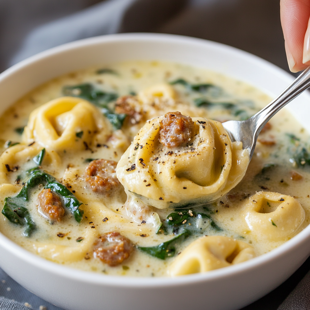 Creamy Tortellini Soup with Sausage, Spinach, and Parmesan ss Creamy Tortellini Soup with Sausage, Spinach, and Parmesan is an easy and quick healthy All Recipes keto dinner ideas recipes that you can cook if you like . In Tasty Recipes blog we got the best easy dinner,
