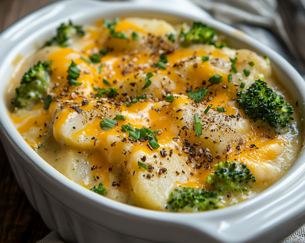 Crock Pot Potato Broccoli Cheddar Soup