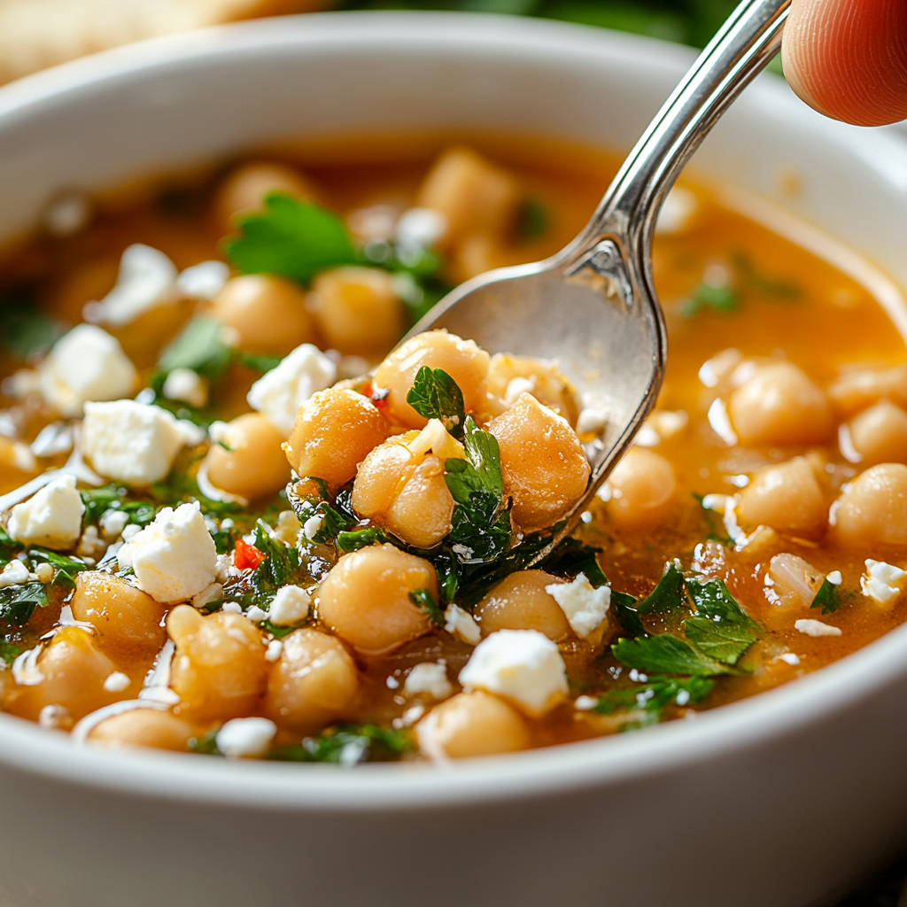 Greek Chickpea Soup is an easy and quick healthy All Recipes keto dinner ideas recipes that you can cook if you like . In Tasty Recipes blog we got the best easy dinner,
