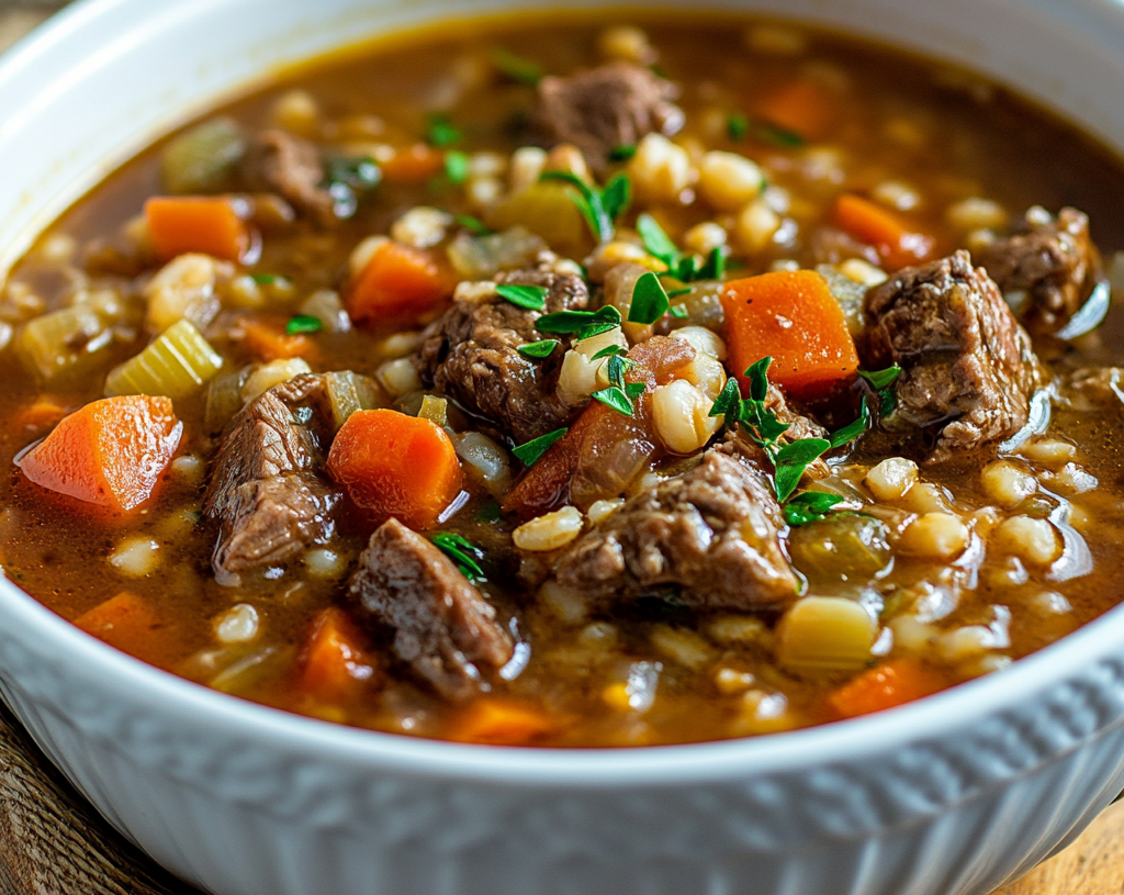Hearty Beef Barley Soup