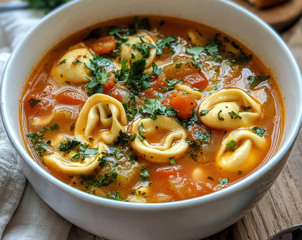 Homemade Tortellini Soup
