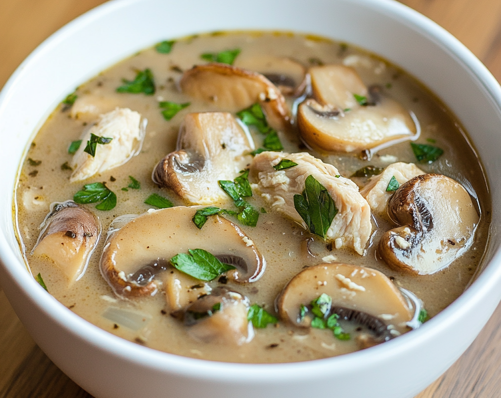 Rotisserie Chicken Mushroom Soup