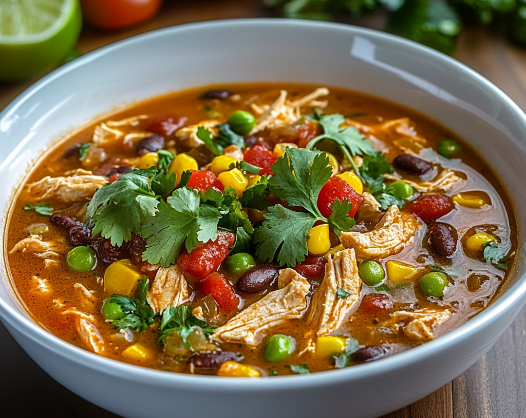 Southwest Chicken Detox Soup