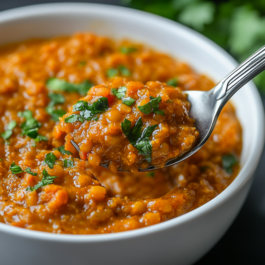 Spicy Sesame Carrot Soup with Red Lentils ss Spicy Sesame Carrot Soup with Red Lentils is an easy and quick healthy All Recipes keto dinner ideas recipes that you can cook if you like . In Tasty Recipes blog we got the best easy dinner,