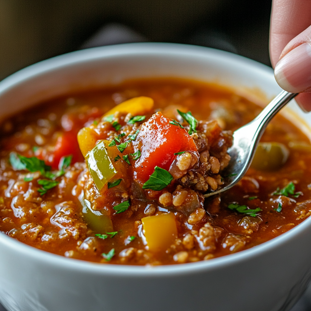 Stuffed Pepper Soup ss Stuffed Pepper Soup is an easy and quick healthy All Recipes keto dinner ideas recipes that you can cook if you like . In Tasty Recipes blog we got the best easy dinner,
