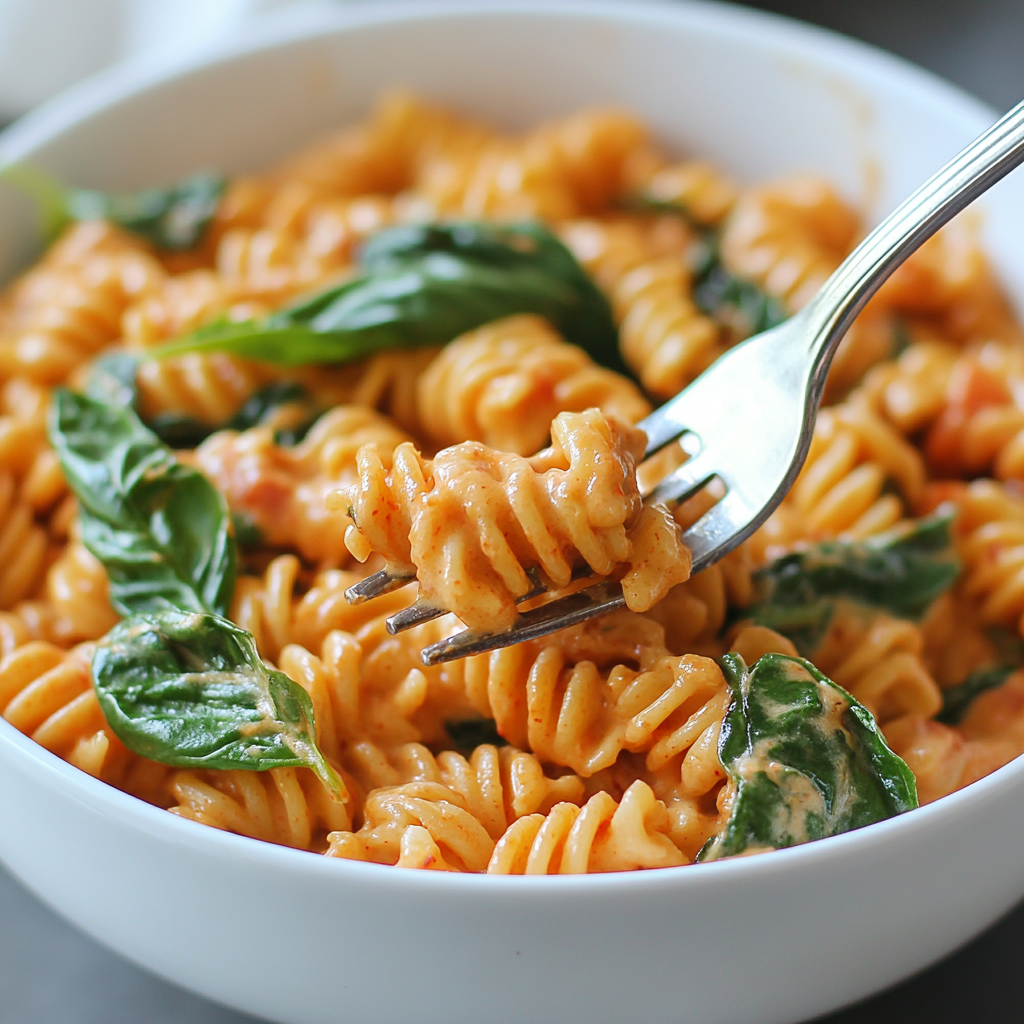 Vegan Creamy Tomato Pasta with Spinach and Basil is an easy and quick healthy All Recipes keto dinner ideas recipes that you can cook if you like . In Tasty Recipes blog we got the best easy dinner,
