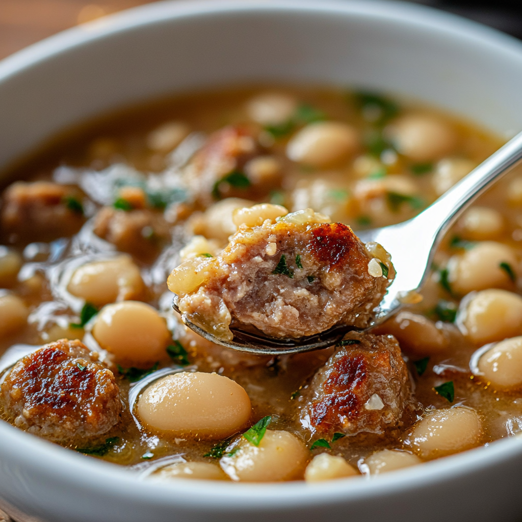 White Bean and Sausage Soup ss White Bean and Sausage Soup is an easy and quick healthy All Recipes keto dinner ideas recipes that you can cook if you like . In Tasty Recipes blog we got the best easy dinner,