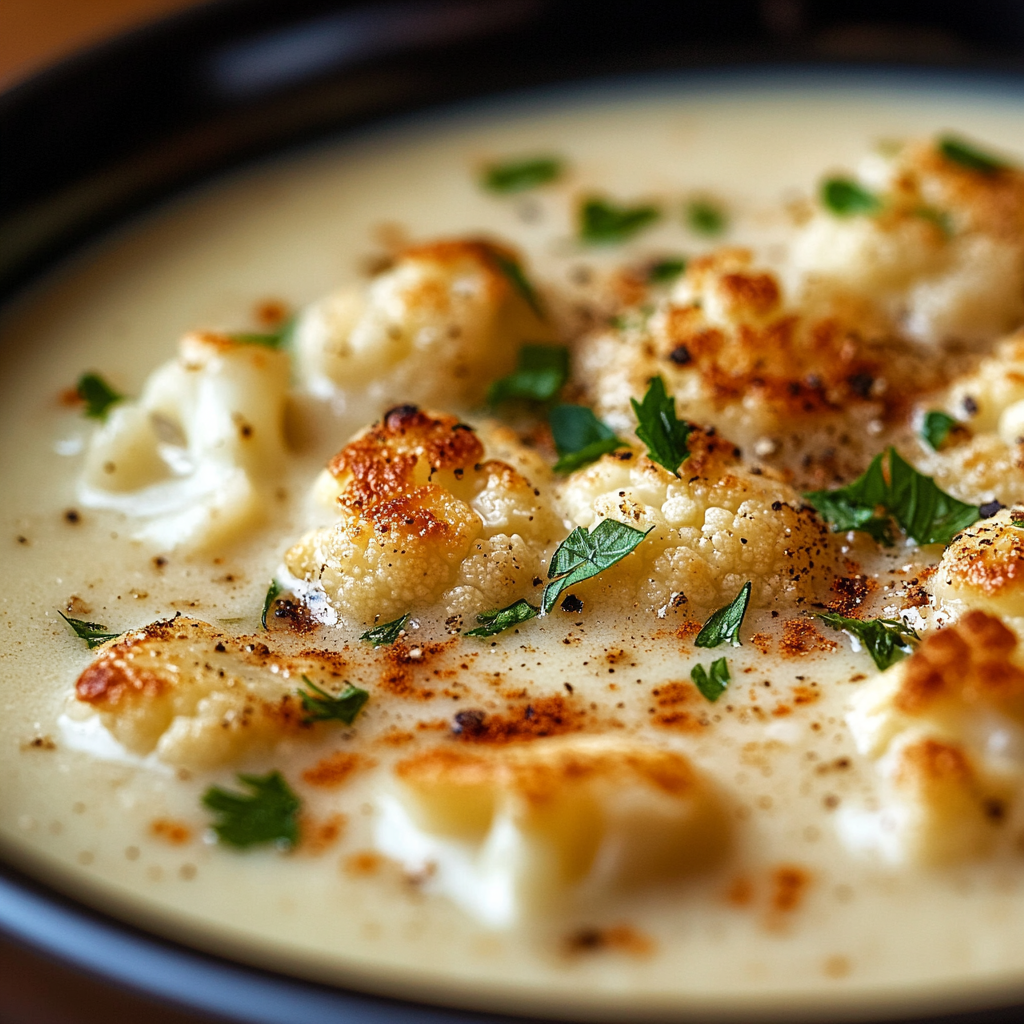 Creamy Cauliflower Soup is an easy and quick healthy All Recipes keto dinner ideas recipes that you can cook if you like . In Tasty Recipes blog we got the best easy dinner,