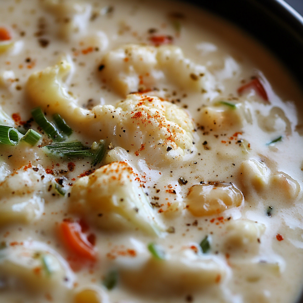 Creamy Cauliflower Soup is an easy and quick healthy All Recipes keto dinner ideas recipes that you can cook if you like . In Tasty Recipes blog we got the best easy dinner,